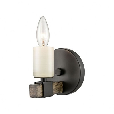 Elk Home Stone Manor 1 - Light Wall Light in  Matte Black