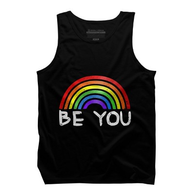 Adult Design By Humans Be You Rainbow Pride By Chos Tank Top