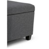 Sapphtopaz 48.4" Storage Bench Ottoman with Storage, Storage Organizer Storage Ottoman Bench with Wood Frame for Entryway Bedroom - 4 of 4