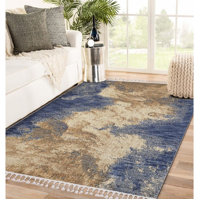 LUXE WEAVERS Abstract Fringe Premium Area Rug, 1 of 8