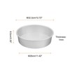Unique Bargains Removable Loose Bottom Cake Pan 1 Pc - 2 of 4
