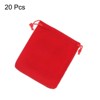 Unique Bargains Velvet Wedding Favor Party Small Jewelry Drawstrings Pouches Gift Bags - 3 of 4