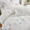 Seastar Embroidery Comforter Set – Soft Breathable 3-Piece Bedding, Romantic Farmhouse Cottage Style - 3 of 4