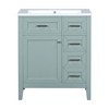 KIGFTSOD 30" Bathroom Vanity with Sink Combo, Green Bathroom Cabinet with Drawers, Solid Frame and MDF Board - 4 of 4
