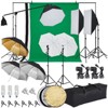 Photography  kit with Backdrops, 8.5ftx10ft Backdrop Stand, Tripod Stands and Bulb, Umbrella , Photo Studio Equipment - 2 of 4