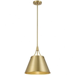 Savoy House Willis 1 - Light Pendant in  Warm Brass - 1 of 4