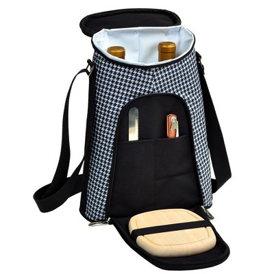Picnic at Ascot Two Bottle Wine Cooler with Cutting Board, Knife & Corkscrew