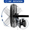 BILT HARD 18" Industrial Wall Mount Fan, 3-Speeds High Velocity Wall Fan with Sealed Motor, 4300 CFM Heavy Duty Metal Barn Fans - 4 of 4