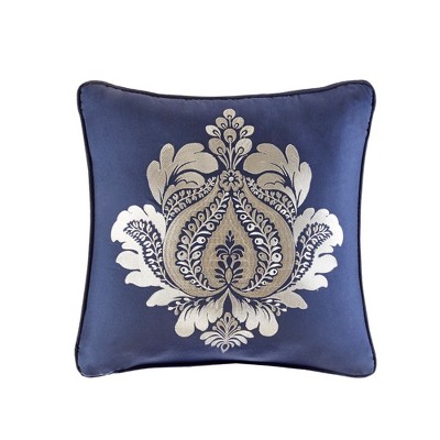 Navy Reversible Floral Motif Daybed Cover Set