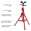 28" - 52"Adjustable 2500 LBS Heavy Duty Steel Pipe Jack Stand with 2-4-Ball Transfer (Fits 1/8"-12" Pipe) for Welding, Pipe Threading & Construction - 2 of 4