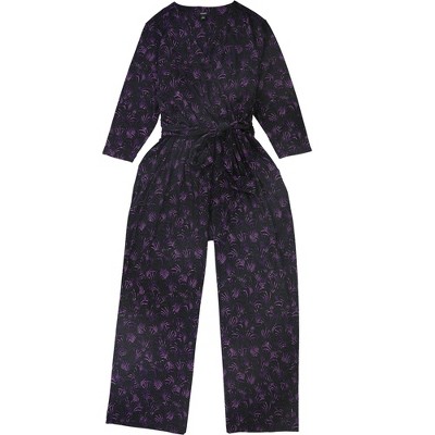 Alfani Womens Printed Jumpsuit