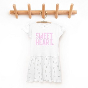 The Juniper Shop Sweetheart Puff Print Toddler Graphic Dress - 1 of 3