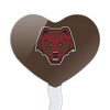 Brown University Primary Logo Heart Love Cupcake Picks Toppers Decoration Set of 6 - 2 of 4