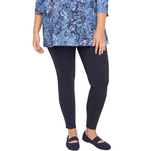 Catherines Women's Plus Size Ultra-Knit Ponte Legging - 1 of 4