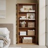 Tribesigns 70.9"Wooden Bookshelf, 5-Shelf Bookshelves for Living Room, Bedroom, Kitchen, Home Office, Vintage Openwork Design, Rustic Brown - 3 of 4
