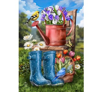 Briarwood Lane Garden Flag 12x18 For Outdoor In the Spring Garden For Spring Garden Flag Flags For Outside - 1 of 4
