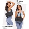 Small Gym Bag for Women Mini Duffle Bag with Wet Compartment, Lightweight Waterproof Cute Tote for Girls Workout Sport Travel, Black - 2 of 4