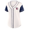MLB Cleveland Guardians Women's Short Sleeve White Fashion Jersey - 2 of 3