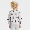 Toddler Girls' Disney Minnie Mouse Bow Pullover - Heather Gray - 3 of 4