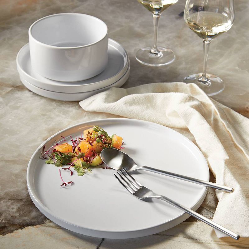 12pc Stoneware Stella Dinnerware Sets White - Threshold&#8482;, 3 of 8