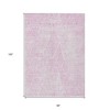 Pink And Ivory Geometric Washable Indoor Outdoor Area Rug - 3 of 4