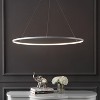 JONATHAN Y Brice Modern Contemporary Metal Round Dimmable Integrated LED Pendant - 3 of 4