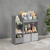 Toy and Book Organizer for Kids, Kids Bookshelf and Toy Storage, Storage Organizer with 2 Storage Boxes - 2 of 4