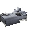 Cotton Three-Line Embroidered 3 Piece Duvet Cover Set by Blue Nile Mills - 3 of 3