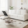 Whizmax Modular Sectional Sofa, Chenille Reversible Modular Sectional Sofa, Sofa Couch with Storage Seats, Sofa Set for Living Room, Beige - 2 of 4