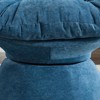 Maggift Patio Accent Chairs, Oversized Swivel Decorative Chair for Living Room, Bedroom, Blue, 37"*33.07"*31.5" - 4 of 4
