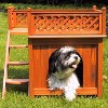 Merry Products Room w/ a View Indoor Outdoor 2 Level Wooden House for Small Pets - 3 of 4