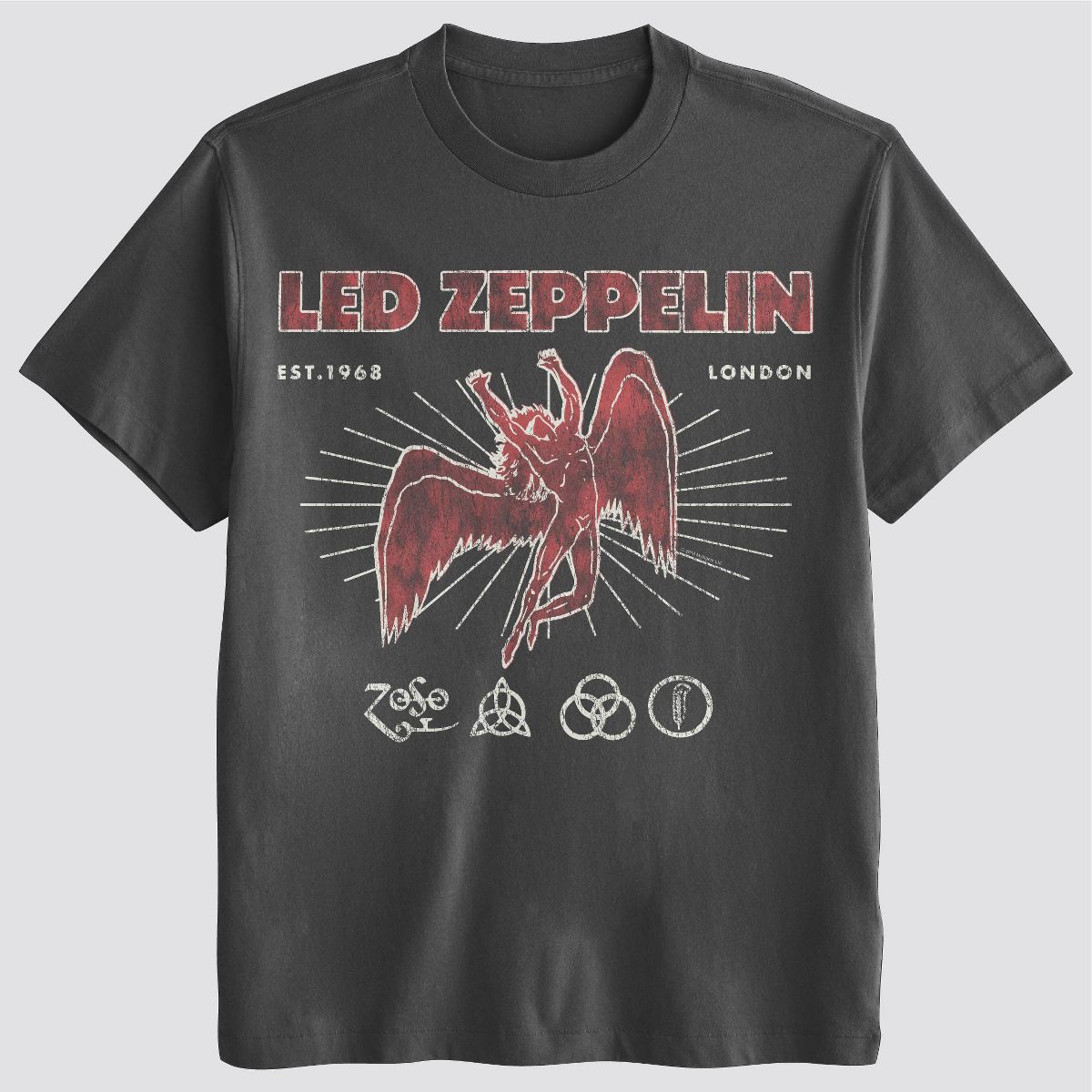 Men's Led Zeppelin Album Graphic T-Shirt - Black