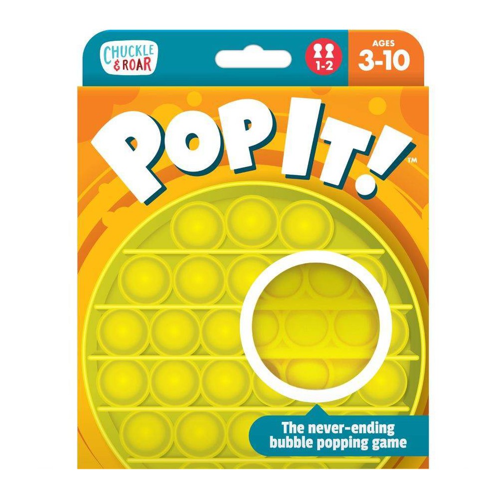 Chuckle & Roar Pop It! The Original Take Anywhere Bubble Popping Fidget and Sensory Game