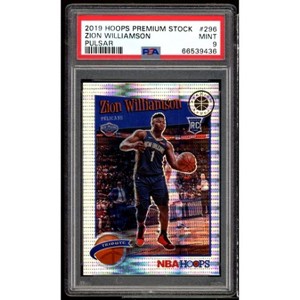 Zion Williamson Rookie Card 2019-20 Hoops Premium Stock Pulsar #296 PSA 9 - 1 of 2