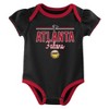 NFL Atlanta Falcons Girls' White 3pk Bodysuit - 3 of 4