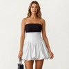 Anna-Kaci Women's High Waist Bubble Mini Skirt with Voluminous Gathered Silhouette and Soft Structured Fabric - 2 of 4
