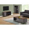 Monarch Specialties Tv Stand 48 Inch Console Media Entertainment Center Storage Cabinet Laminate Metal Grey Brown Contemporary Modern - 3 of 4