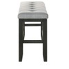 TiramisuBest Industrial Counter-Height Bench - Light Gray Foam-Cushioned Seat for Kitchen & Dining - 4 of 4