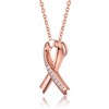 Teens/Young adults 18K rose gold plated necklace with clear cubic zirconia infinity pendant - Elegant and timeless jewelry - 4 of 4