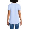 Lands' End Women's Short Sleeve Power Performance Scoop Neck Curved Hem Tunic Tee - 2 of 4