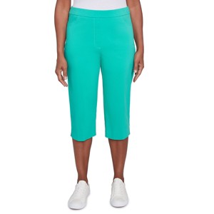 Alfred Dunner Womens Flat Front Allure Classic Clamdigger Pant - 1 of 4