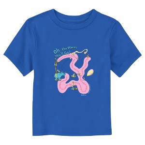 Dr. Seuss Oh the Places You'll Go Quote Graphic  T-Shirt - Royal Blue - 4T - 1 of 3
