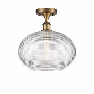 Ithaca - 1 Light Semi-Flush Mount In Industrial Style-12 Inches Tall and 12 Inches Wide - 1 of 1