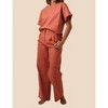 Women's Joey Linen Pleated Pants - LUCY PARIS - 2 of 4