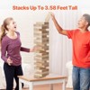 VEVOR Tumbling Timber Toy, 54 Blocks Large Tumble Tower Blocks Game,Pine Wood Tumbling Tower Game with Carry Bag and Scoreboard, Wooden Stacking Game - 4 of 4