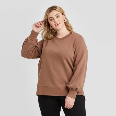 women's plus size fleece sweatshirts