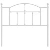 vidaXL White Metal Headboard - Stylish and Durable Steel Construction - Suitable for 39.4" Mattress - Bedroom Furniture - 3 of 4