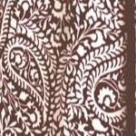black stencil paisley