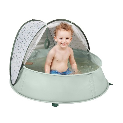 Green Polyester 3-in-1 Anti-UV Baby Play Area