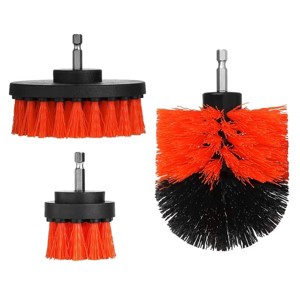 Racxily 3Pcs/Set Drill Brush Power Scrubber Cleaning Brush for Car Carpet Wall Tile Tub Cleaner Combo - 1 of 4